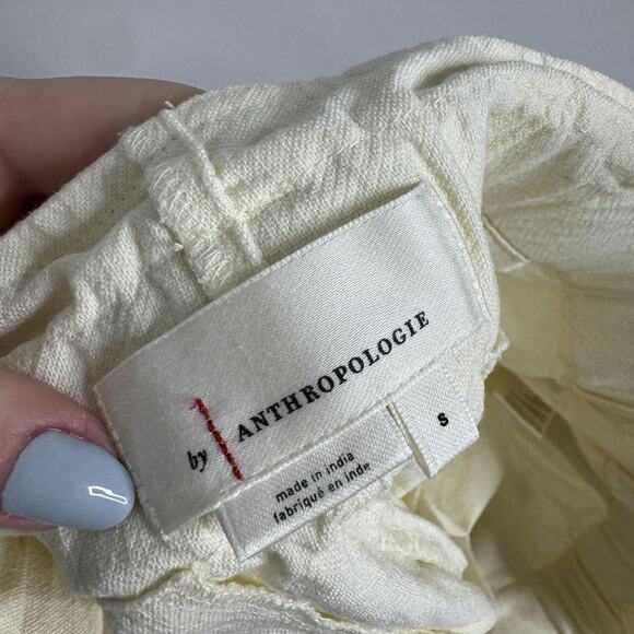 Anthropologie Shorts Womens Small Ivory Annaleigh Piper Floral Embroidered Boho - Picture 7 of 11